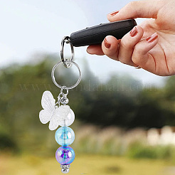 10Pcs 2 Colors Iron Bar Beadable Keychain Clasps&nbsp;AJEW-SC0003-90