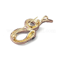 Snake Alloy Rhinestone Brooches for Backpack Clothes&nbsp;JEWB-V003-02G