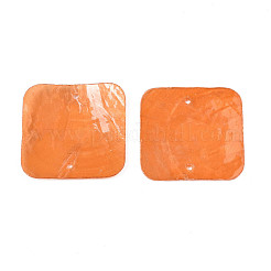 Spray Painted Capiz Shell Pendants&nbsp;LS-SHEL-N026-174B