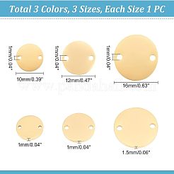 9Pcs 9 Style 201 Stainless Steel Connector Charms&nbsp;STAS-UN0036-92
