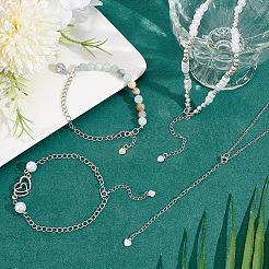 4Pcs 4 Styles Sterling Silver Chain Extender Sets&nbsp;DIY-GO0002-28