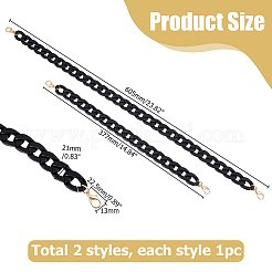 2Pcs 2 Styles Acrylic Phone Chain&nbsp;DIY-HS0001-94B