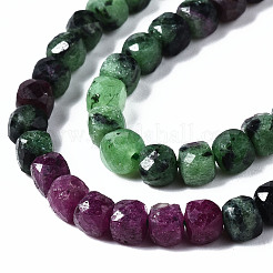 Natural Ruby in Zoisite Beads Strands&nbsp;G-N328-41