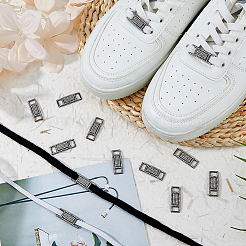 12Pcs Alloy Glass Rhinestone Shoelace Buckle&nbsp;FIND-HS0002-48B