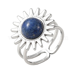 Stainless Steel Cuff Open Rings&nbsp;RJEW-JR01078-02
