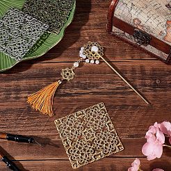 12Pcs 3 Colors Alloy Filigree Joiners Findings&nbsp;FIND-CA0004-94