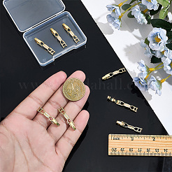 8Pcs Bowknot Brass Clear Cubic Zirconia Watch Band Clasps&nbsp;ZIRC-PH0001-55G