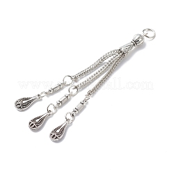 Tibetan Style Alloy Curb Chain Tassel Big Pendants&nbsp;FIND-I025-01E