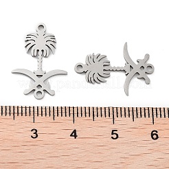 Non-Tarnish 201 Stainless Steel Connector Charms&nbsp;STAS-A090-19P