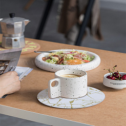 4Pcs 2 Colors PU Leather Cup Mats&nbsp;AJEW-LP0006-24