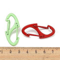 Spray Painted Alloy Push Gate Snap Key Clasps&nbsp;FIND-Z056-06