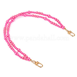 ABS Plastic Imitation Pearl Bead Chains Bag Extender Chains&nbsp;HJEW-TAC0090