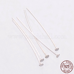 925 Sterling Silver Flat Head Pins&nbsp;STER-K017-25mm-S-01