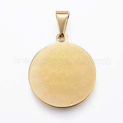 Real 18K Gold Plated 304 Stainless Steel Pendants&nbsp;X-STAS-H372-01I