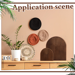 2Pcs Arch Wood Sculpture Display Decorations&nbsp;DJEW-WH0053-48