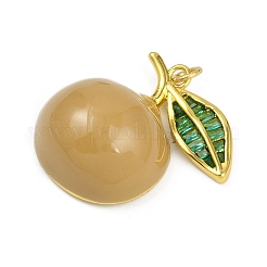 Brass Enamel Pendants&nbsp;KK-K405-01D-G