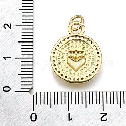 Rack Plating Brass Micro Pave Cubic Zirconia Pendants&nbsp;KK-K401-82G