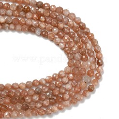 Natural Sunstone Beads Strands&nbsp;G-C280-B18-6mm