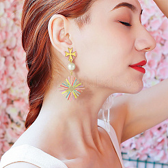 8Pcs Real 18K Gold Plated Rack Plating Eco-Friendly Brass Enamel Pendants&nbsp;KK-BBC0007-46