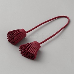 Faux Suede Tassel Edging Hanging Ornaments&nbsp;HJEW-WH0036-126A