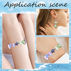 50Pcs 2 Styles Transparent Glass Beads&nbsp;GLAA-YW0003-77