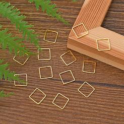 Square Brass Linking Rings&nbsp;X-EC03010mm-G