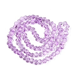 Baking Paint Transparent Glass Beads Strands&nbsp;GLAA-Q109-01A-03