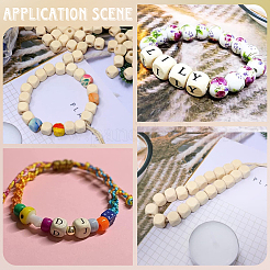 300Pcs UnDyed Natural Wood Beads&nbsp;WOOD-SP0001-63