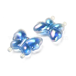 Luminous UV Plating Rainbow Iridescent Acrylic Beads&nbsp;LS-OACR-F006-03E