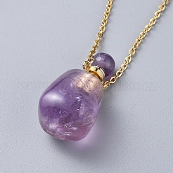 Handmade Bumpy Lampwork Perfume Bottle Pendants&nbsp;NJEW-F251-10