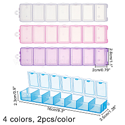 Polypropylene(PP) 7 Grid Pill Box&nbsp;CON-FH0001-10