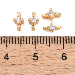 SHEGRACE Brass Micro Pave Cubic Zirconia Connector Charms&nbsp;XGRQ5K992-833G-A