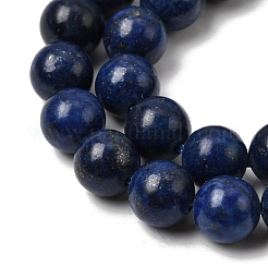 Dyed Round Natural Lapis Lazuli Beads Strands&nbsp;G-K081-8mm