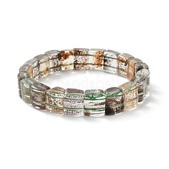 Natural Lodolite Quartz Bead Stretch Bracelets for Women Men&nbsp;BJEW-C097-01