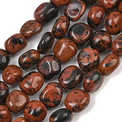 Natural Mahogany Obsidian Beads Strands&nbsp;GG-CBA787B-A19