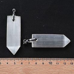 Natural Selenite Big Pendants&nbsp;G-M091-01F