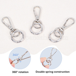 Teardrop Alloy Swivel Clasps&nbsp;PURS-SP0001-02P