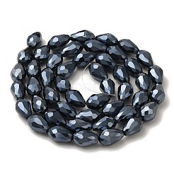 Electroplate Glass Beads Strands&nbsp;EGLA-E010-10x15mm-F03