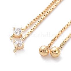 Rack Plating Brass Box Chain Link Bracelet Making&nbsp;KK-A183-01G