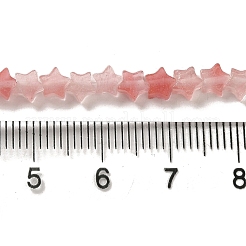 Cherry Quartz Glass Beads Strands&nbsp;G-G085-B08-01