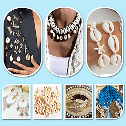 43Pcs Natural Cowrie Shell Beads&nbsp;SSHEL-PH0001-47