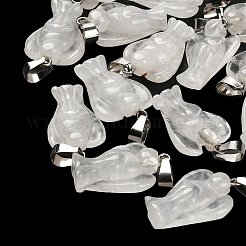 Natural Quartz Crystal Pendants&nbsp;G-B127-10P-17