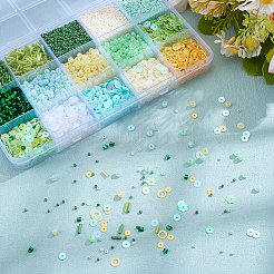 DIY Green Themed Jewerly Making Finding Kits&nbsp;DIY-ME0001-19