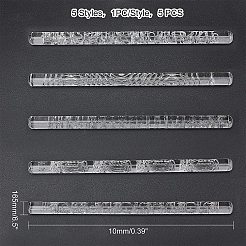 5Pcs 1 Style Acrylic Rolling Pin&nbsp;DIY-PH0003-40