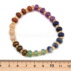 Natural & Synthetic Mixed Gemstone Beads Stretch Bracelets for Women&nbsp;BJEW-B146-01A