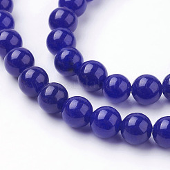 Natural White Jade Beads Strands&nbsp;G-D453-6mm