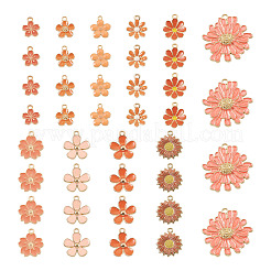 40Pcs 10 Styles Alloy Enamel Pendants&nbsp;ENAM-TA0004-09