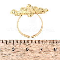 Ocean Brass Cuff Open Rings&nbsp;RJEW-Z129-01G-02