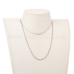 Non-Tarnish 304 Stainless Steel Singapore Chain Necklaces&nbsp;NJEW-JN02930-03