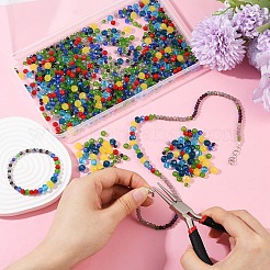 1050Pcs 10 Styles Glass Beads&nbsp;GLAA-YW0004-19B